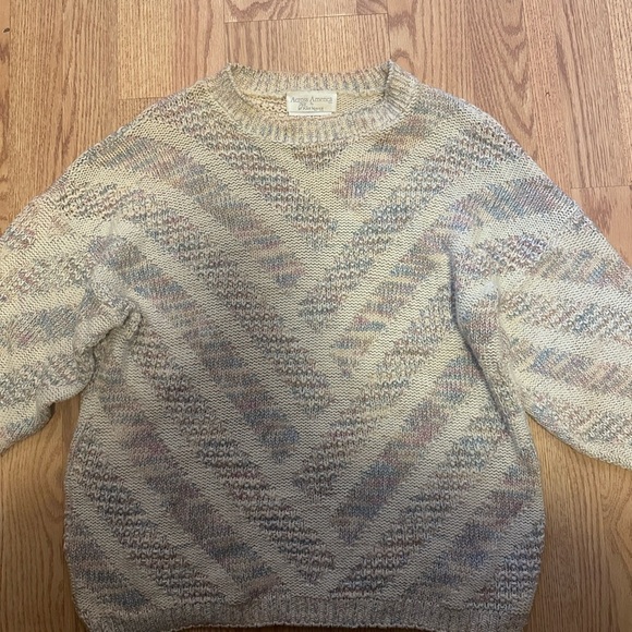 Cozy Multicolor Knit Sweater‎ Size Small Vintage - Picture 2 of 9